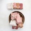 imageCreative CoOp 18 Inches Square Woven Linen and Cotton Waffle Dinner Kitchen Use Putty Color Set of 4 Napkin Blush