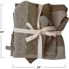 imageCreative CoOp Cotton Child Chef Hat and Oven Mitt Set of 3 Pieces Beige and Grey Apron Standard Green