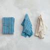 imageCreative CoOp Cotton Dobby Tea Towels Natural and Blue Set of 2