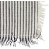 imageCreative CoOp Large Woven Cotton Stripes and Fringe Design for Kitchen Natural and Black Set of 2 Tea Towel