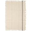 imageCreative CoOp Large Woven Cotton Stripes and Fringe Design for Kitchen Natural and Black Set of 2 Tea Towel