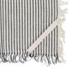 imageCreative CoOp Large Woven Cotton Stripes and Fringe Design for Kitchen Natural and Black Set of 2 Tea Towel