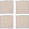 imageCreative CoOp Modern Farmhouse Square Cotton Embroidered Trim Natural and Black Napkin Ivory