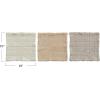 imageCreative CoOp Quilted Cotton Terry Towel with Loop Multicolor Set of 3