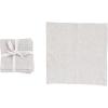 imageCreative CoOp 10 Inches Square Stonewashed Linen Cocktail Party and Kitchen Use Ivory Color Set of 4 Napkin
