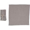 imageCreative CoOp 18 Inches Square Stonewashed Linen Dinner Kitchen Use Natural Color Set of 4 Napkin