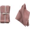 imageCreative CoOp 18 Inches Square Woven Linen and Cotton Waffle Dinner Kitchen Use Putty Color Set of 4 Napkin Blush