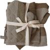 imageCreative CoOp Cotton Child Chef Hat and Oven Mitt Set of 3 Pieces Beige and Grey Apron Standard Green