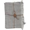 imageCreative CoOp Large Woven Cotton Stripes and Fringe Design for Kitchen Natural and Black Set of 2 Tea Towel