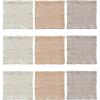 imageCreative CoOp Quilted Cotton Terry Towel with Loop Multicolor Set of 3