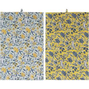 imageCreative CoOp Cotton Floral Pattern Set of 2 Tea Towels 28quot L x 18quot W x 0quot H Multicolor
