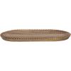 imageCreative CoOp 16 Inches HandCarved Mango Wood Beads Natural and Gold Finish Tray
