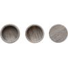 imageCreative CoOp 375 Round Marble Stackable Pinch Pots with Lid Beige Set of 2