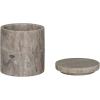 imageCreative CoOp 375 Round Marble Stackable Pinch Pots with Lid Beige Set of 2