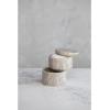 imageCreative CoOp 375 Round Marble Stackable Pinch Pots with Lid Beige Set of 2