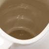 imageCreative CoOp 65 Inches 2Quart Stoneware Flower Design White and Charcoal Pitcher