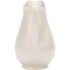 imageCreative CoOp 65 Inches 2Quart Stoneware Flower Design White and Charcoal Pitcher