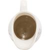 imageCreative CoOp 65 Inches 2Quart Stoneware Flower Design White and Charcoal Pitcher