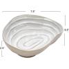 imageCreative CoOp 725 Inches Stoneware White Shell Set of 6 Bowls