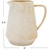 imageCreative CoOp 85 Inches 25Quart Stoneware Reactive Glaze Cream Pitcher