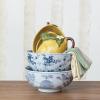 imageCreative CoOp Aviary Garden Stoneware Bowl Blue and White