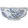 imageCreative CoOp Aviary Garden Stoneware Bowl Blue and White