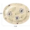 imageCreative CoOp Blossoming Meadow Stoneware Platter Multicolor Set of 2