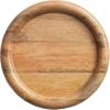 imageCreative CoOp Clear and Natural Round Glass Cloche with Mango Wood Base Large