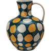 imageCreative CoOp Dotted Elegance MultiColored Stoneware Jug Multicolor