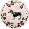 imageCreative CoOp Enchanted Fauna Series Stoneware Plates Multicolor Set of 4