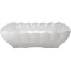 imageCreative CoOp Square Stoneware Serving Scalloped Edge in Various Sizes Matte White Set of 4 Dish 134quot Square 214quot Square 234quot Square