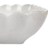 imageCreative CoOp Square Stoneware Serving Scalloped Edge in Various Sizes Matte White Set of 4 Dish 134quot Square 214quot Square 234quot Square