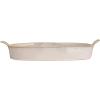 imageCreative CoOp White Long Stoneware Dish with Reactive Glaze LargeBaker