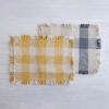 imageCreative CoOp Woven Cotton Buffalo Check and Fringe Placemat 19quot L x 13quot W x 0quot H GreyYellow