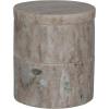 imageCreative CoOp 375 Round Marble Stackable Pinch Pots with Lid Beige Set of 2