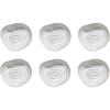 imageCreative CoOp 725 Inches Stoneware White Shell Set of 6 Bowls