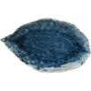 imageCreative CoOp Azure Leaf Stoneware Plate Blue