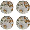 imageCreative CoOp Citrus Orchard Stoneware Plates Multicolor Set of 4