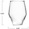 image325 Inches Round Drinking Glass Clear Set of 6