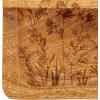 imageCreative CoOp 1175 Inches Mango Wood Laser Etched Botanicals Natural Tray