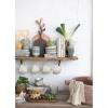 imageCreative CoOp 1175 Inches Mango Wood Laser Etched Botanicals Natural Tray