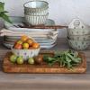 imageCreative CoOp 1175 Inches Mango Wood Laser Etched Botanicals Natural Tray