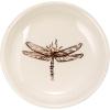 imageCreative CoOp 3 Inches Round Stoneware 6 Animal Print Styles Cream Set of 12 Dish