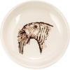 imageCreative CoOp 3 Inches Round Stoneware 6 Animal Print Styles Cream Set of 12 Dish