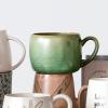 imageCreative CoOp 55 Inches Stoneware Rustic Finish Multicolor Set of 3 Mugs