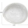 imageCreative CoOp 625 Inches Stoneware White Shell Abalone Set of 6 Plates