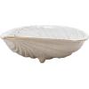 imageCreative CoOp 625 Inches Stoneware White Shell Abalone Set of 6 Plates
