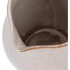 imageCreative CoOp 675 Inches 50Ounce Debossed Stoneware Flower Design Reactive Glaze White and Black Pitcher