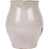 imageCreative CoOp 675 Inches 50Ounce Debossed Stoneware Flower Design Reactive Glaze White and Black Pitcher