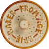 imageCreative CoOp 925 Inches Stoneware Bamboo Canap Spreader Knife and Reactive Glaze Design Brown and Tan Set of 2 Brie Baker 9quot L x 7quot W x 3quot H